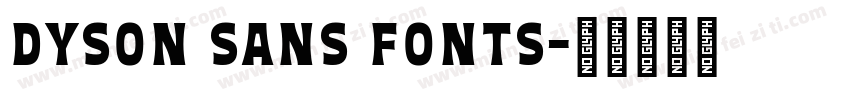 dyson sans fonts字体转换